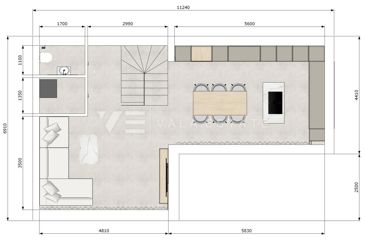 MODERNA CASA DOPPIA CON PISCINA E VISTA MARE
