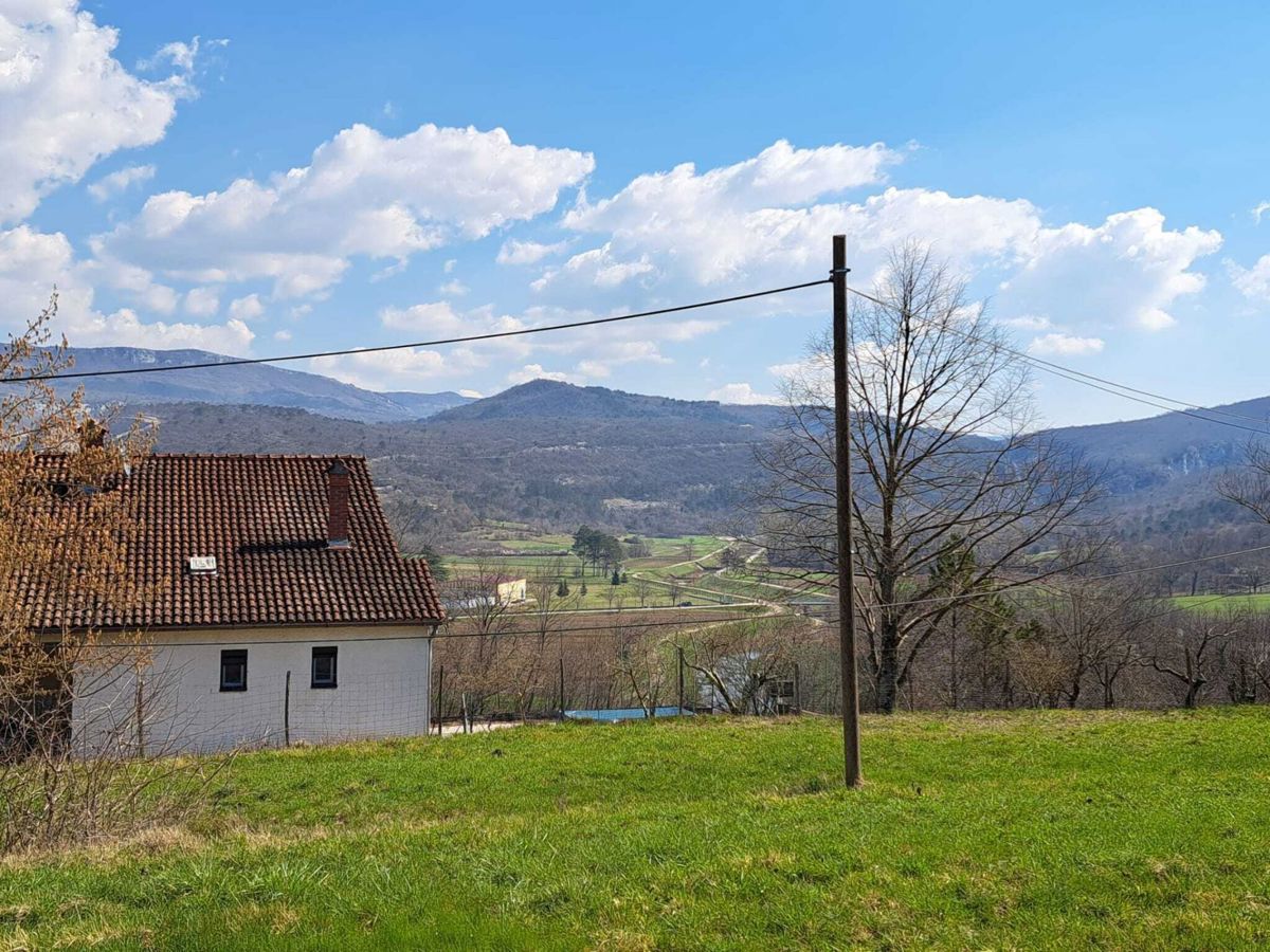 Progetto di una villa con piscina, con vista sulla natura e sulla città di Buzet