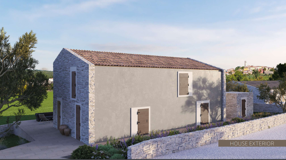 Oprtalj, Terreno edificabile con vista unica e permesso di costruire