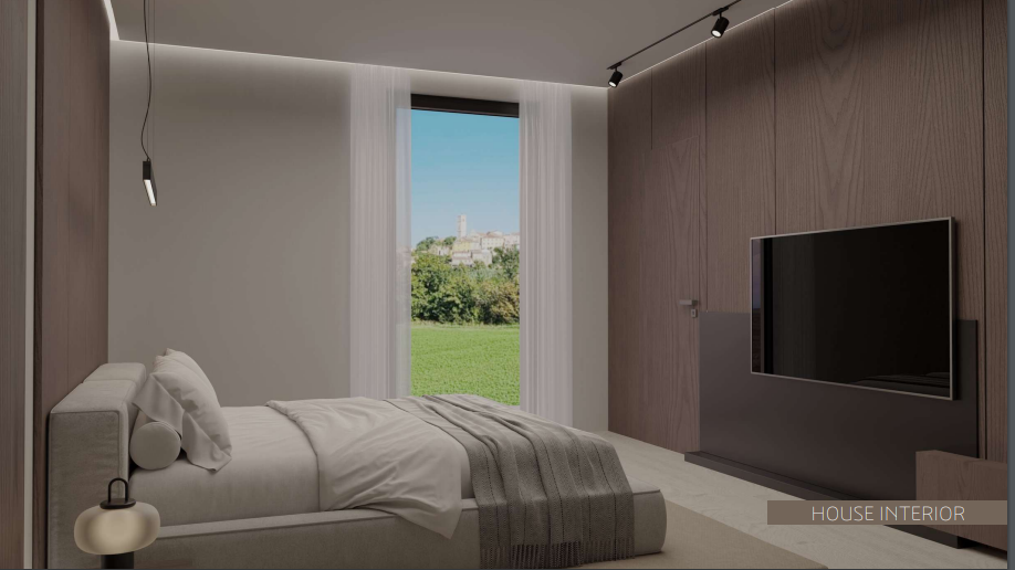 Oprtalj, Terreno edificabile con vista unica e permesso di costruire