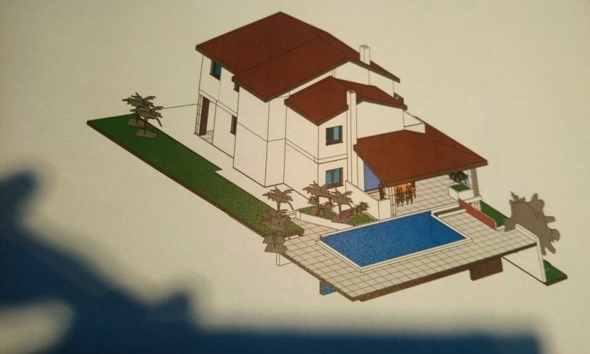 Terreno edificabile con progetto, vista mare