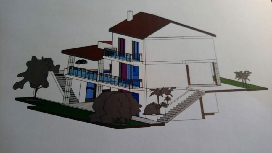 Terreno edificabile con progetto, vista mare