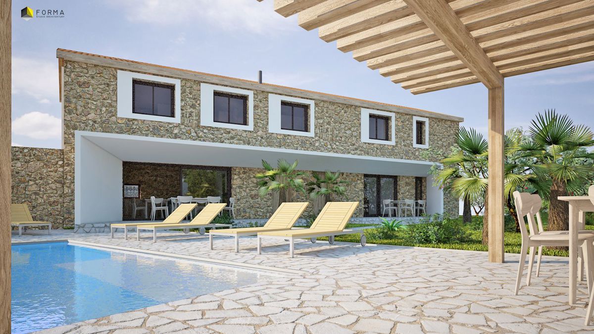 Casa antica con permesso di costruzione, Kršan