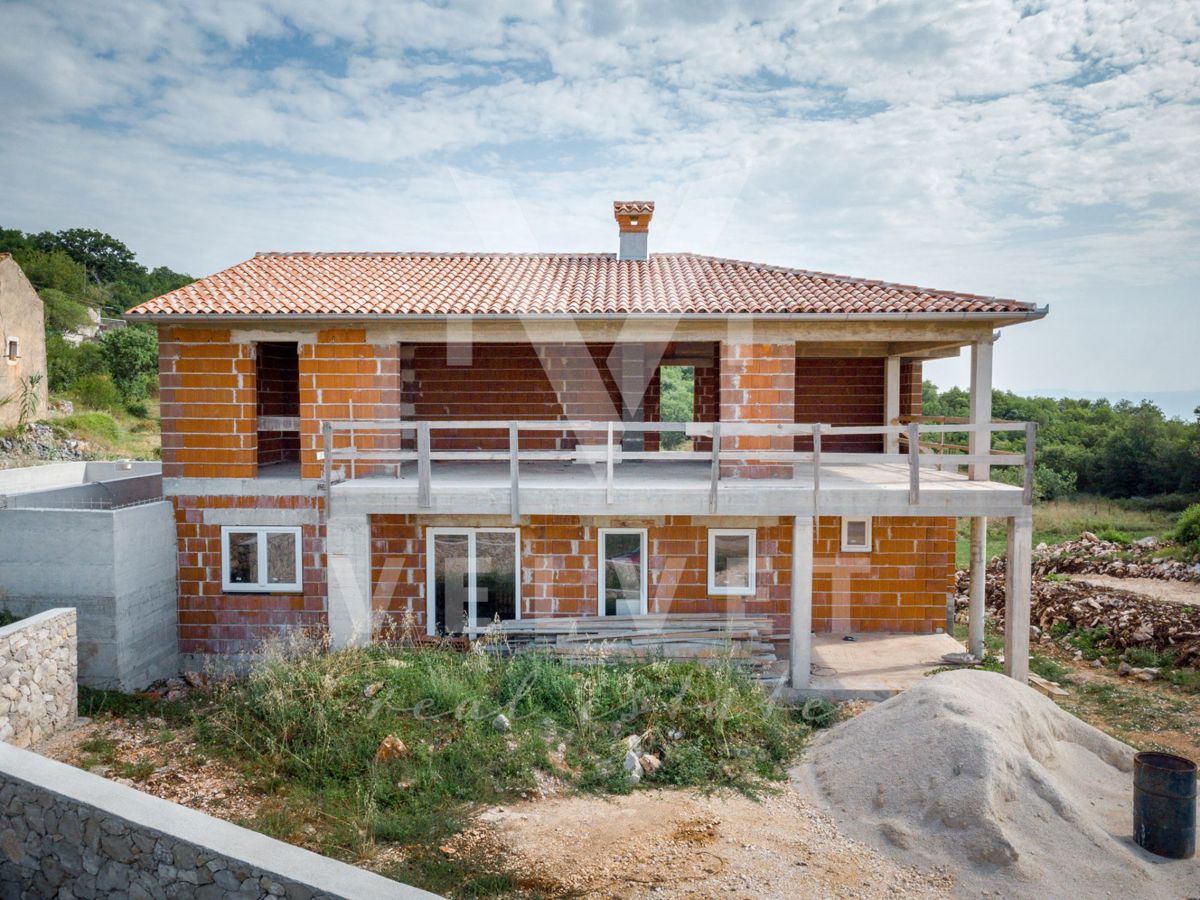 Casa in costruzione con vista mare, Plomin