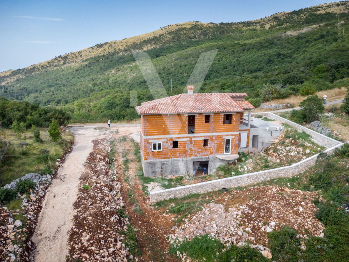 Casa in costruzione con vista mare, Plomin
