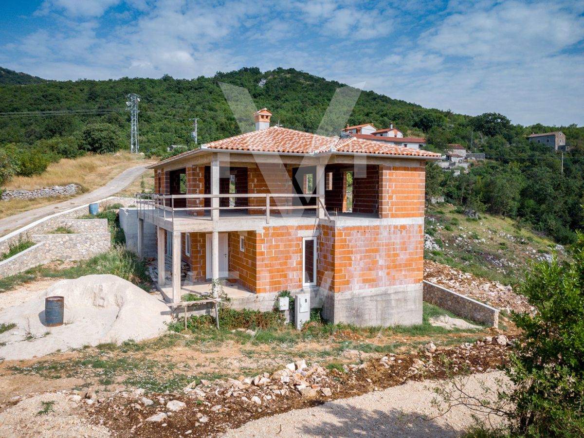 Casa in costruzione con vista mare, Plomin
