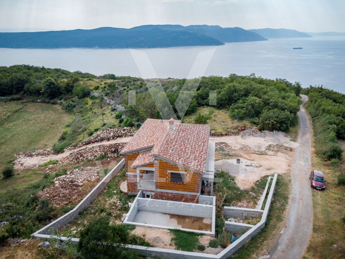 Casa in costruzione con vista mare, Plomin