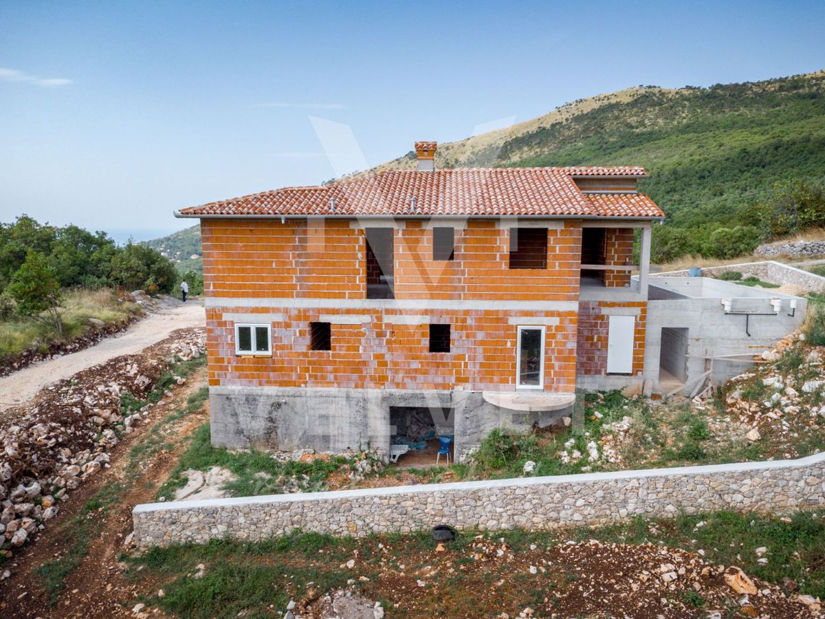 Casa in costruzione con vista mare, Plomin