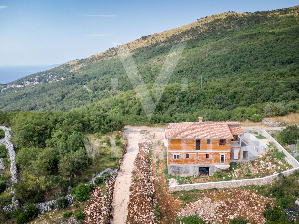 Casa in costruzione con vista mare, Plomin