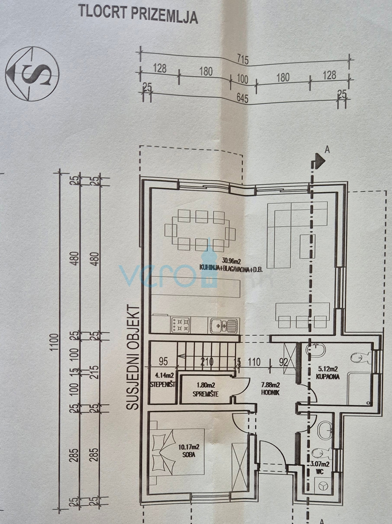 Isola di Krk, baia di Soline, nuova costruzione, casa bifamiliare con piscina, vista, vendita