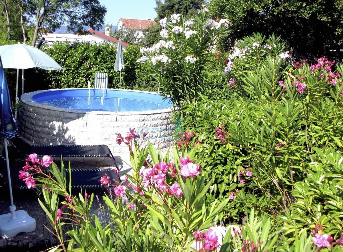 Isola di Krk, dintorni, bella casa con piscina e giardino paesaggistico