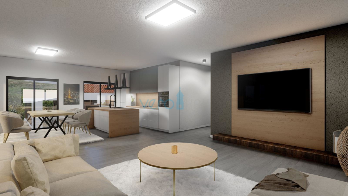 Vrbnik, isola di Krk, appartamento 162 m2, piscina, palestra, giardino, vendita