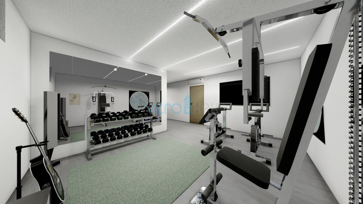 Vrbnik, isola di Krk, appartamento 162 m2, piscina, palestra, giardino, vendita