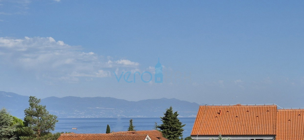 Malinska, centro, nuova costruzione, villa bifamiliare con piscina, vista mare, giardino, vendita