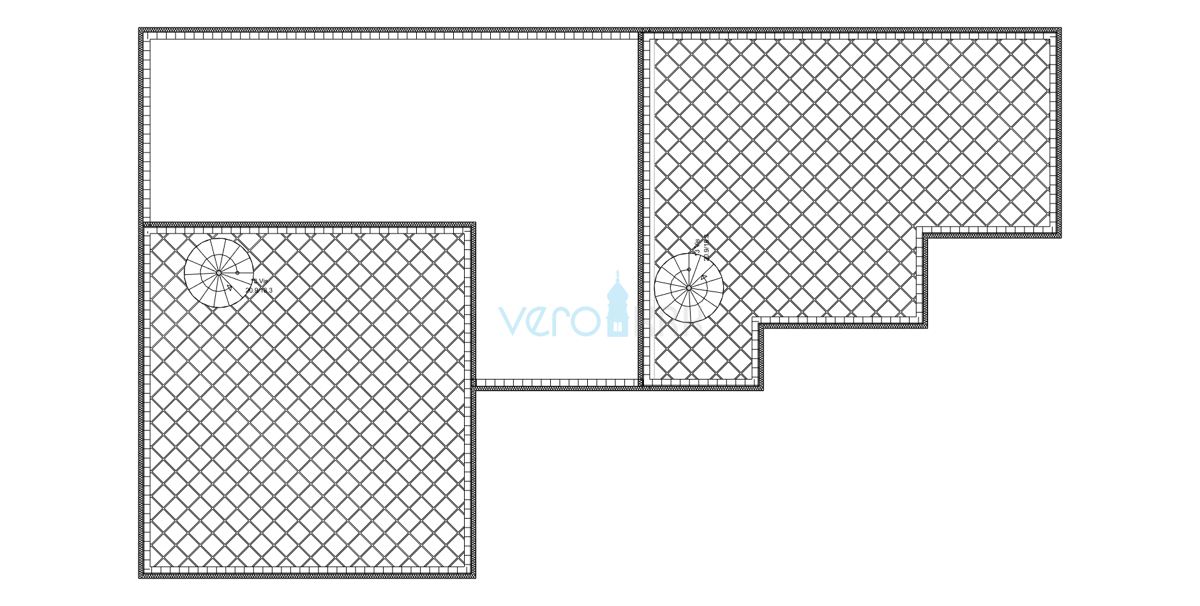 Isola di Krk, parte ovest dell'isola, Milohnić, terreno con progetto per costruzione, 1654 m2 in ottima posizione, vendita