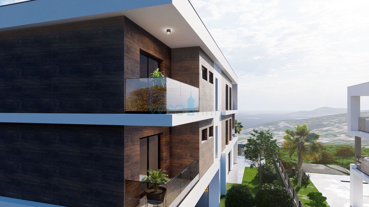 Vrbnik, isola di Krk, appartamento 175 m2, 1° piano, terrazza 40 m2, vendita