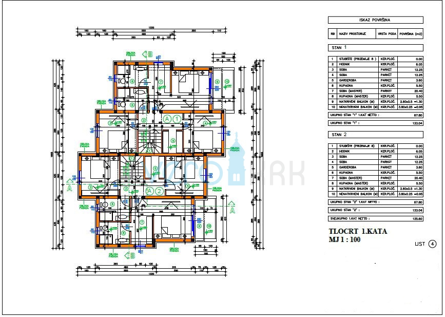 Vrbnik, periferia, casa bifamiliare, nuova costruzione, vista, piscina, vendita