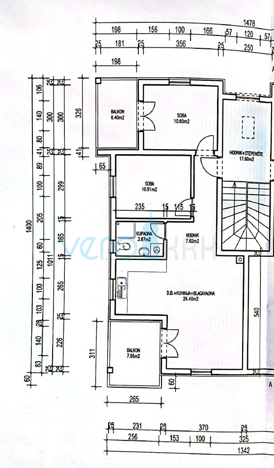 Uvala Soline, isola di Krk, dintorni, appartamento bilocale al 2° piano, 2 terrazze, nuova costruzione, vista, vendita