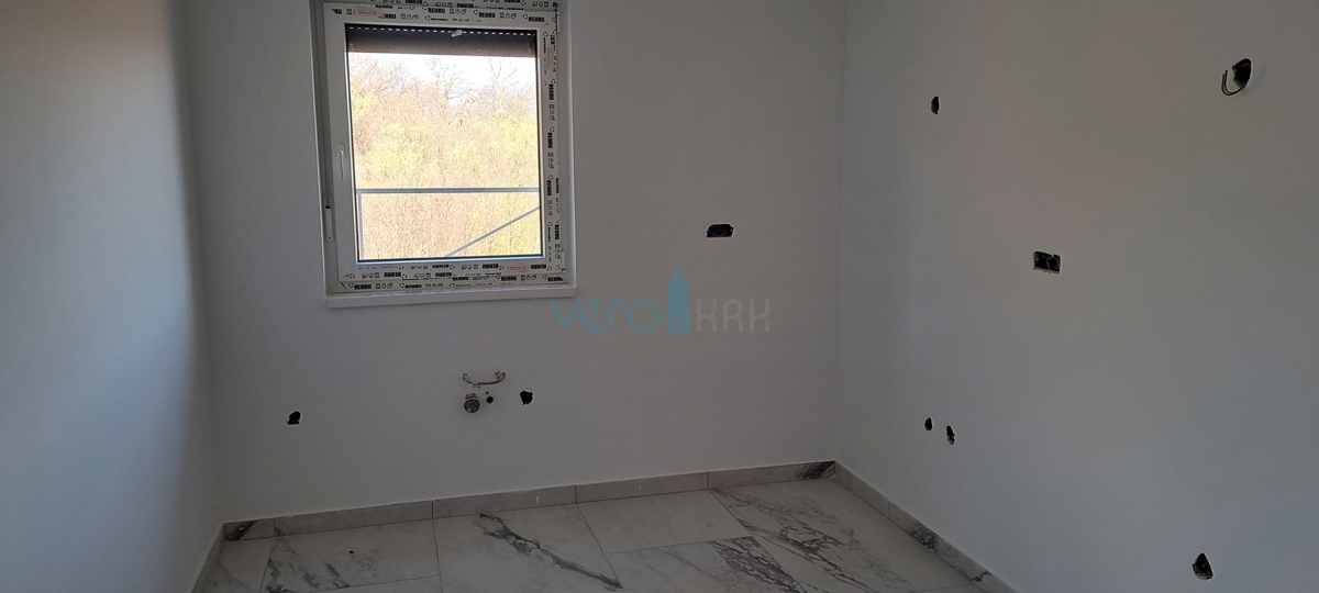 Uvala Soline, isola di Krk, dintorni, appartamento bilocale al 2° piano, 2 terrazze, nuova costruzione, vista, vendita