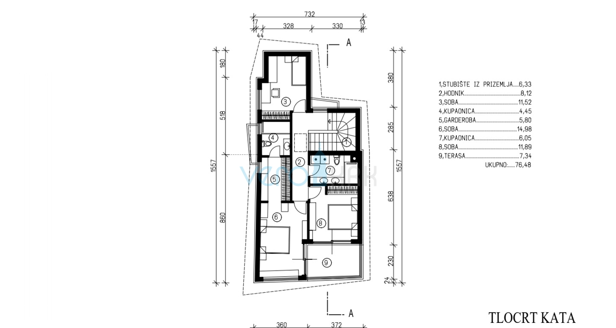Rijeka, Kostrena, Villa indipendente con permesso di costruzione per una casa a due piani con piscina, in vendita