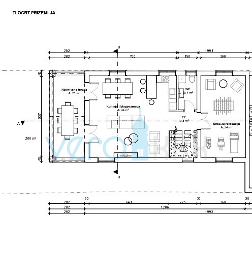 Vrbnik, Risika, casa bifamiliare 150m2 con piscina, in vendita
