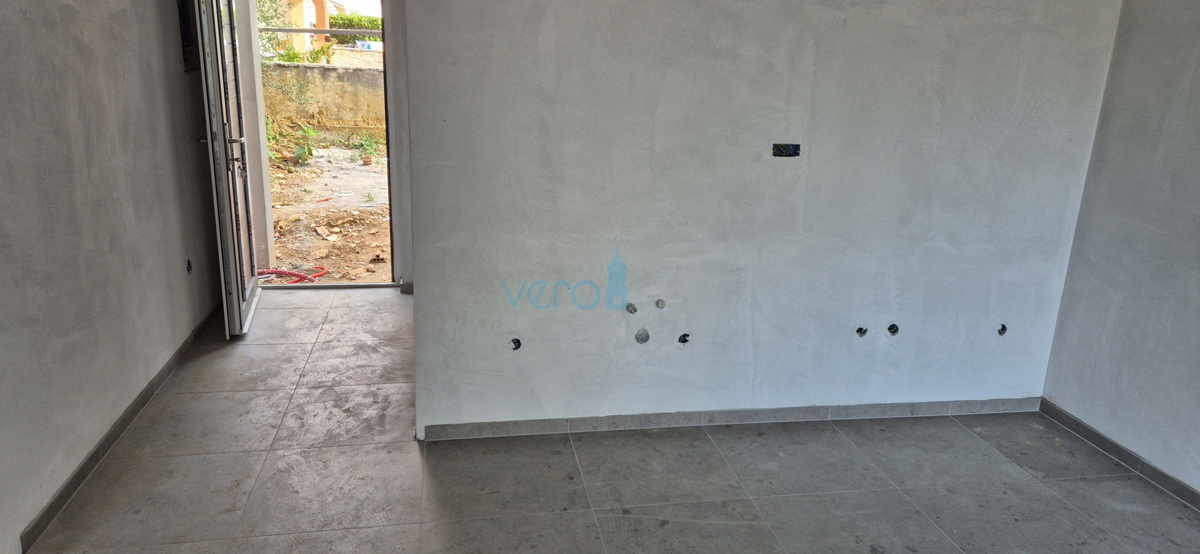 Bai Soline, isola di Krk, appartamento bilocale al piano, vista, nuova costruzione, in vendita