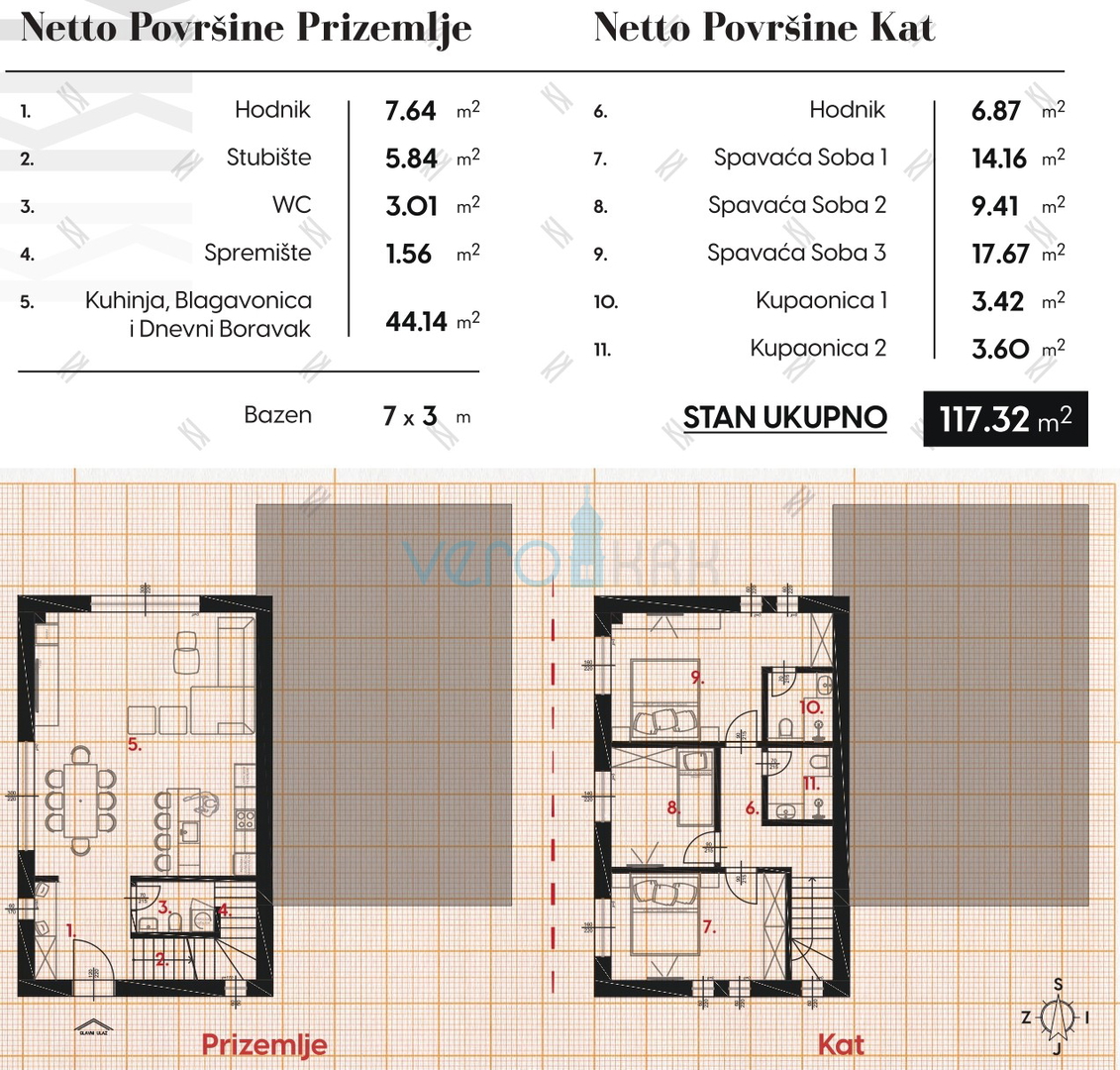 Isola di Krk, Dobrinj, zona più ampia, terreno edificabile 512 m2, in vendita