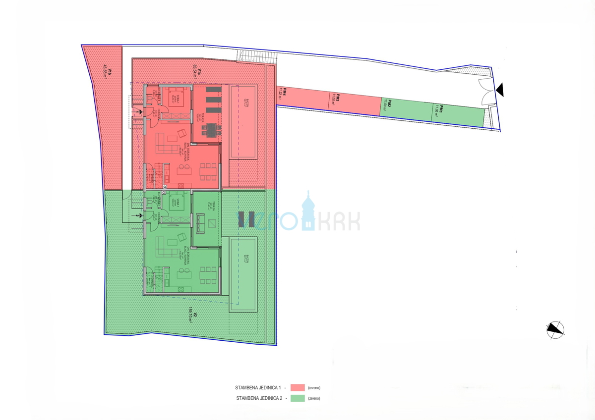 Isola di Krk, Malinska, nuova costruzione, casa moderna con piscina, giardino, vista, vendita