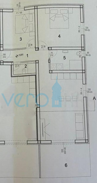 Istra, Novigrad, appartamento bilocale 78 m2, 1° piano, nuova costruzione, terrazza, vista mare, in vendita