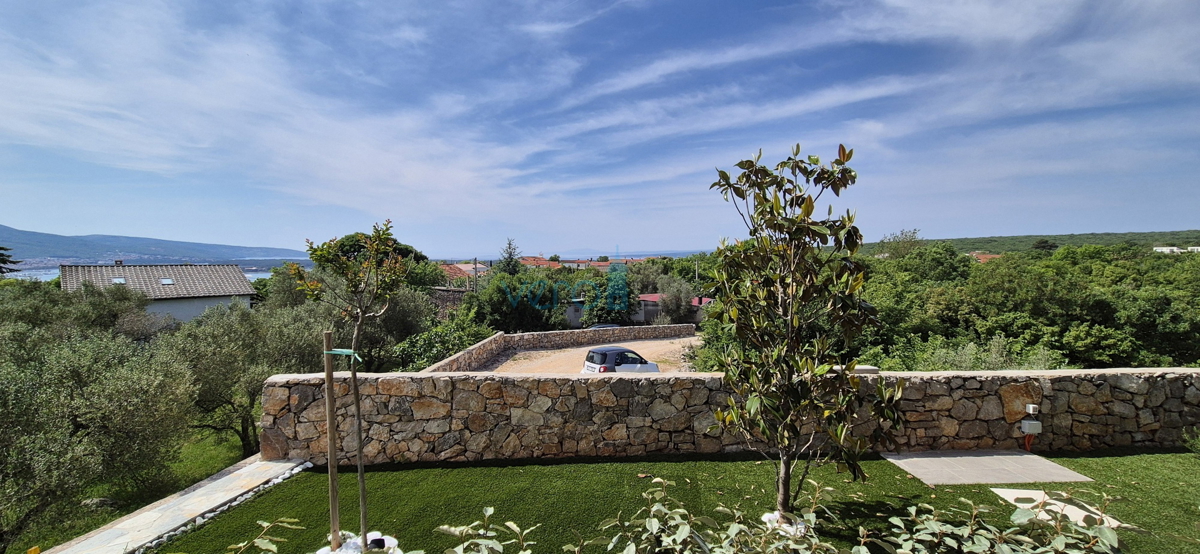 Isola di Krk, città di Krk, dintorni, villa 200m2, piscina, vista aperta, vendita