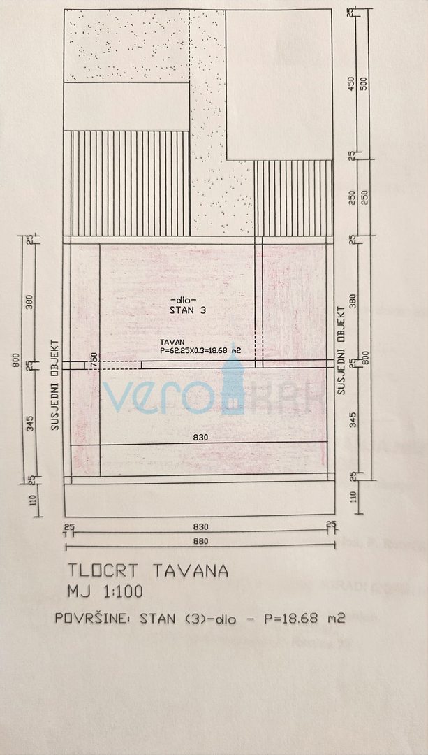 Crikvenica, piano di una casa con terrazzi e garage, 300m dalla spiaggia e dal centro, in vendita