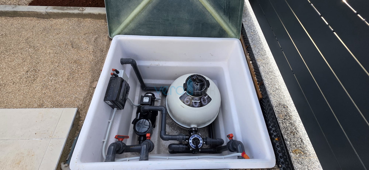 Istra, Novigrad, appartamento di lusso 124 m2, piano terra, nuova costruzione, piscina, vista, giardino, vendita