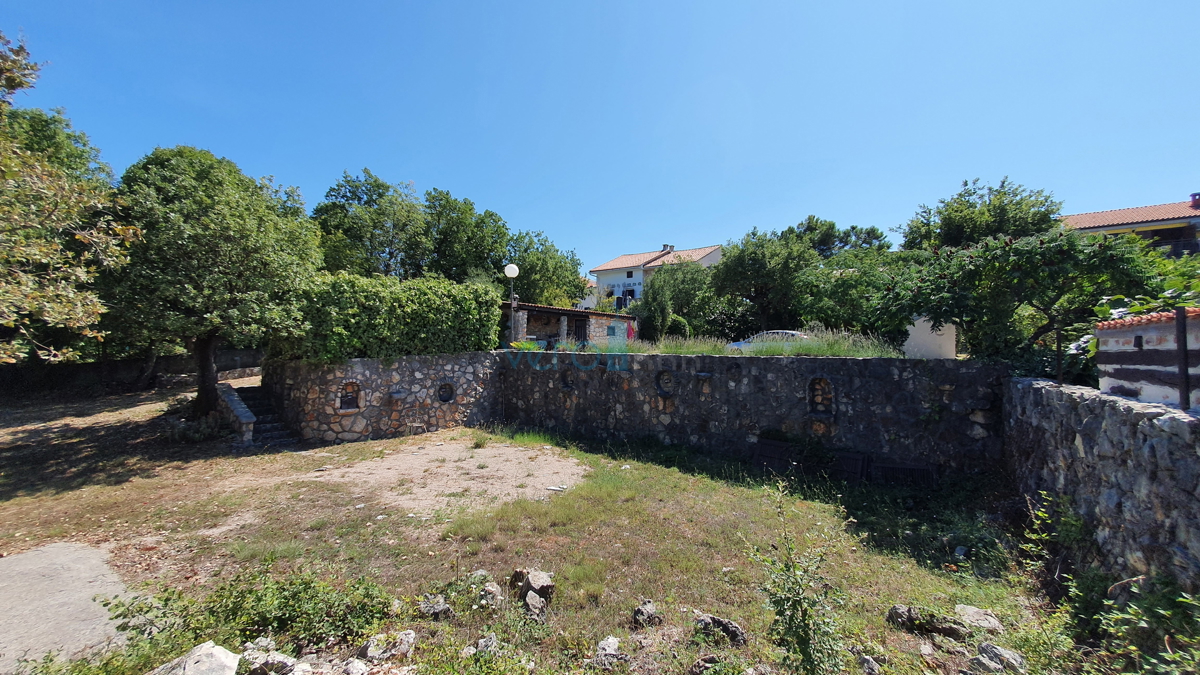 Città di Krk, area circostante, casa indipendente con 5 appartamenti e vista mare