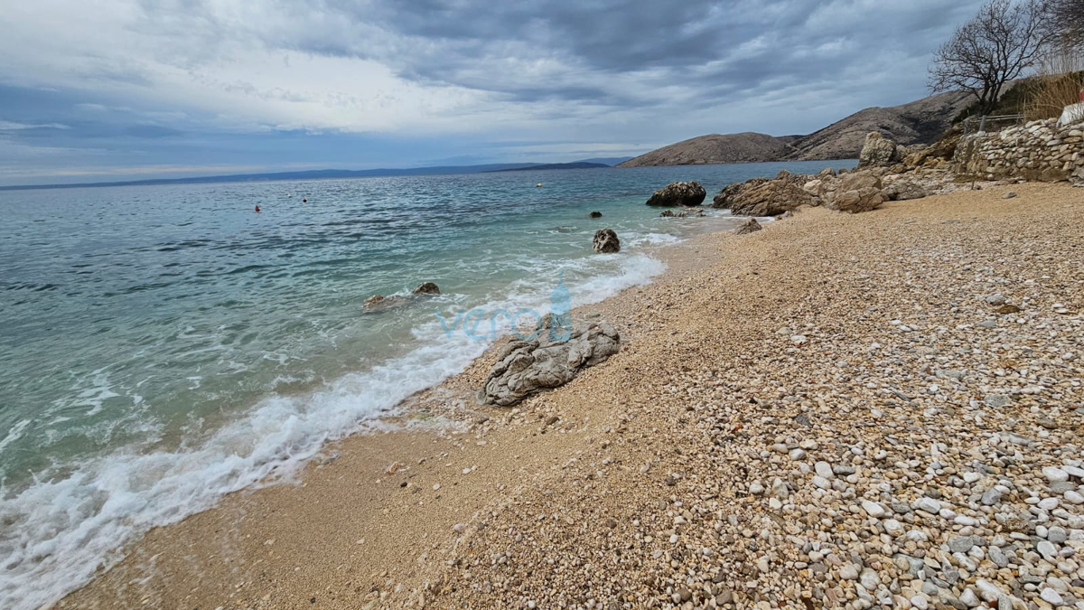 Isola di Krk, Stara Baška, casa in pietra, indipendente, 60 m dal mare, vista sul mare, parcheggio, in vendita