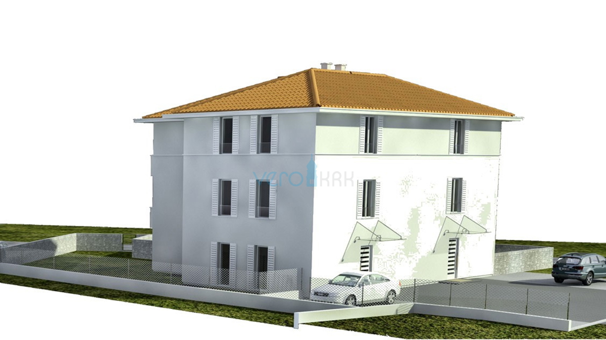 Šilo, isola di Krk, appartamento bilocale, piano terra, giardino, in vendita