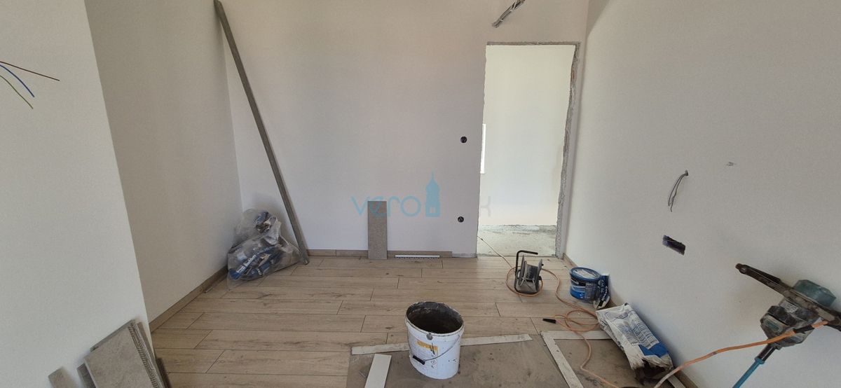 Malinska, isola di Krk, nuova costruzione, casa bifamiliare, piscina, giardino, vista