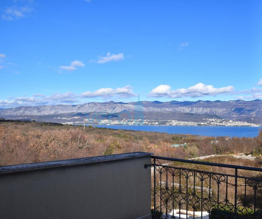 Isola di Krk, Šilo, periferia, casa familiare indipendente, giardino, piscina, vista mare, in vendita