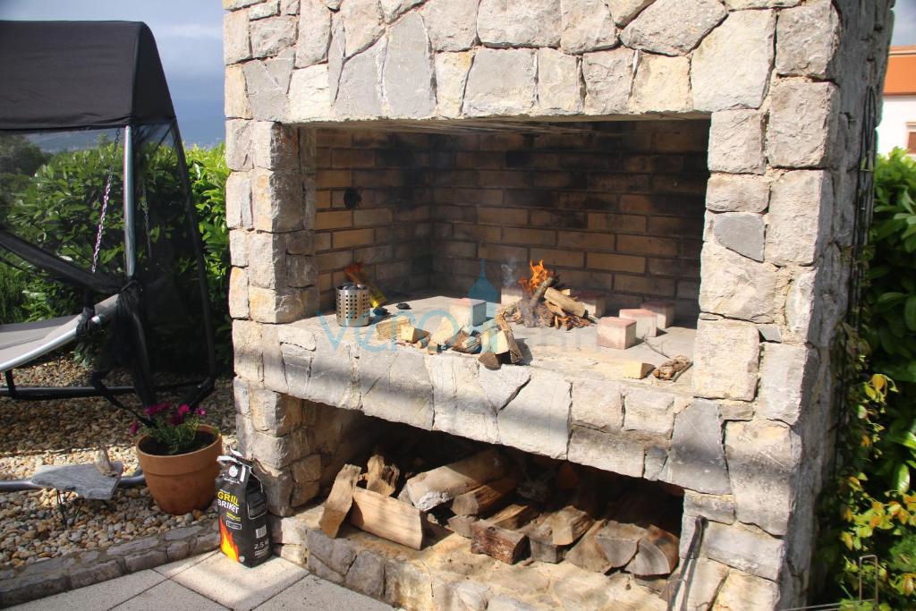 Isola di Krk, Šilo, periferia, casa familiare indipendente, giardino, piscina, vista mare, in vendita