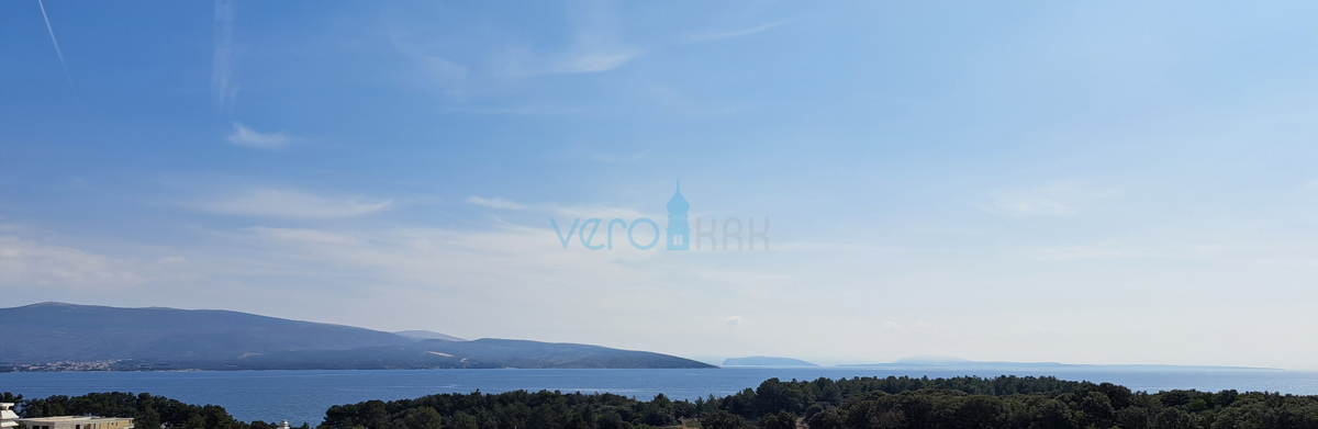 Città di Krk, moderno appartamento duplex, piscina sul tetto, terrazza, vista, nuova costruzione, vendita