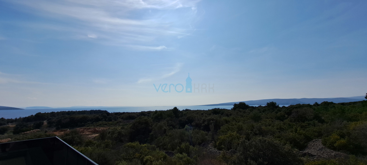 Città di Krk, moderno appartamento duplex, piscina sul tetto, terrazza, vista, nuova costruzione, vendita