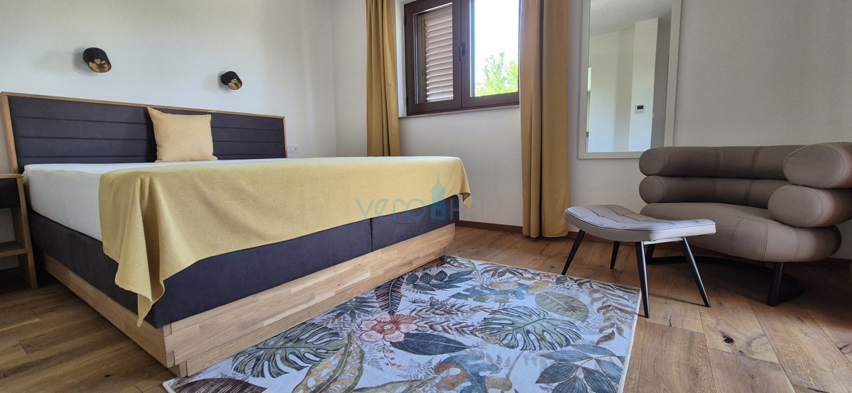 Città di Krk, periferia, villa bifamiliare, nuova costruzione, piscina, vendita