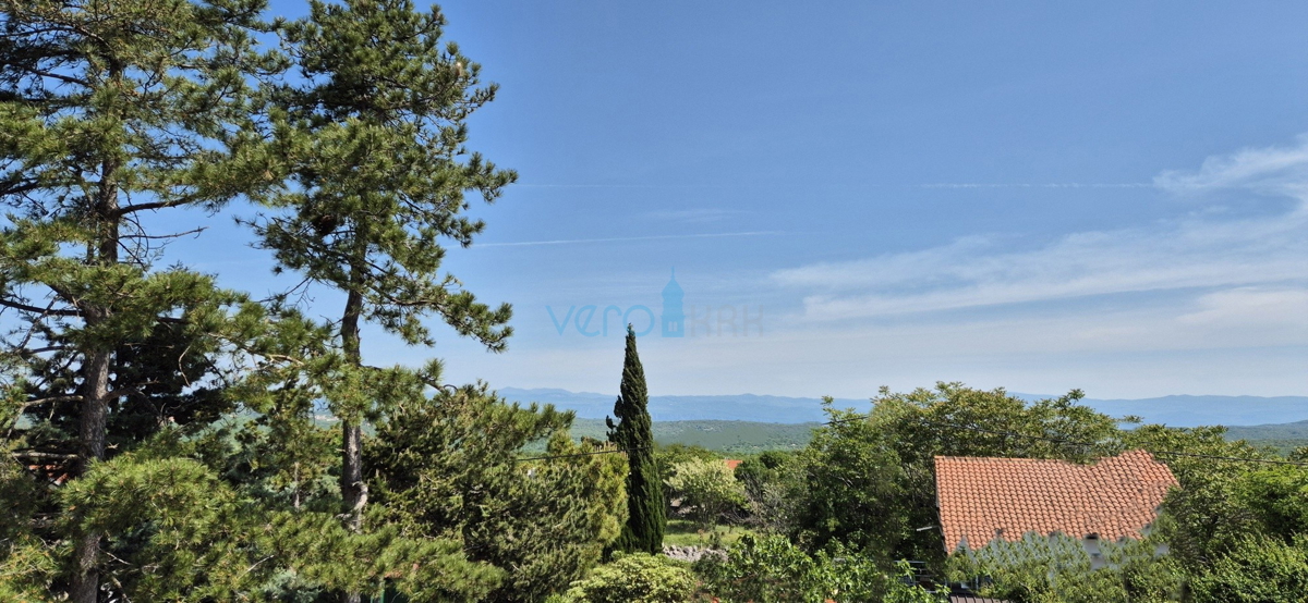 Città di Krk, periferia, villa bifamiliare, nuova costruzione, piscina, vendita