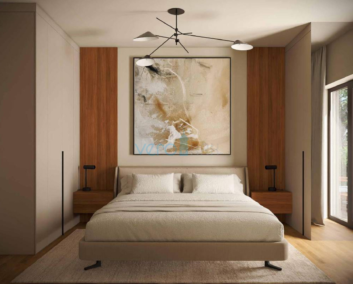 Otok Krk, Omišalj, nuova costruzione, appartamento bilocale al piano terra, giardino, ripostiglio, vendita