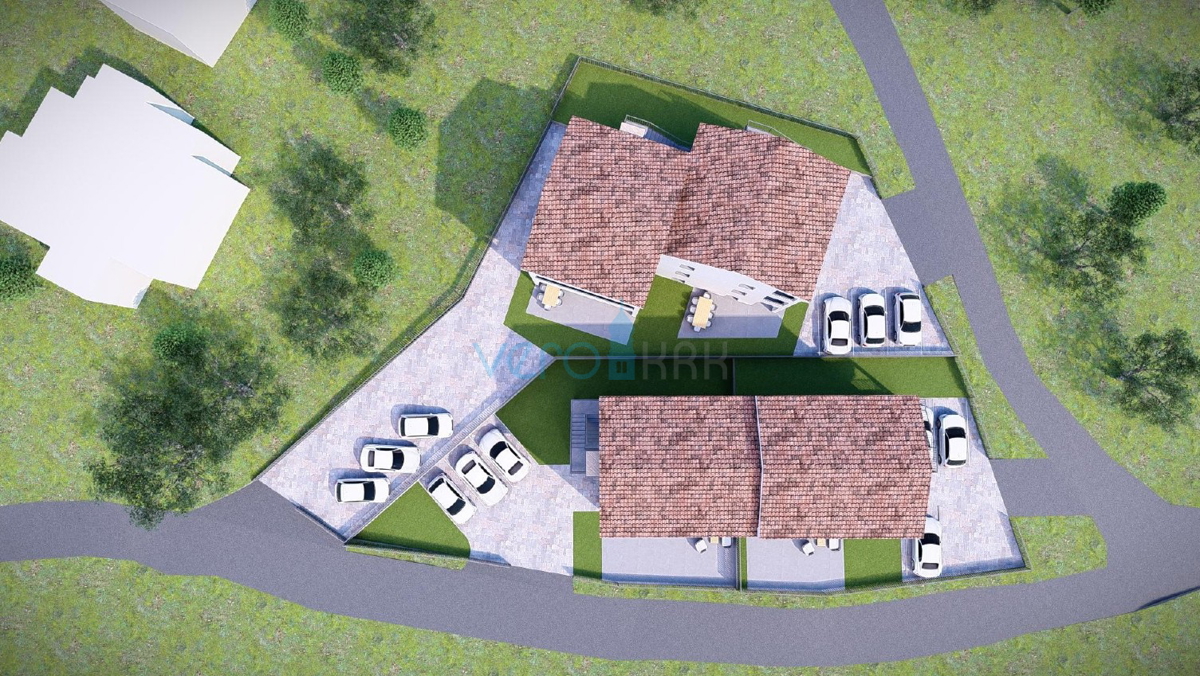 Baia Soline, Čižići, appartamento bilocale, nuova costruzione, vista mare, in vendita