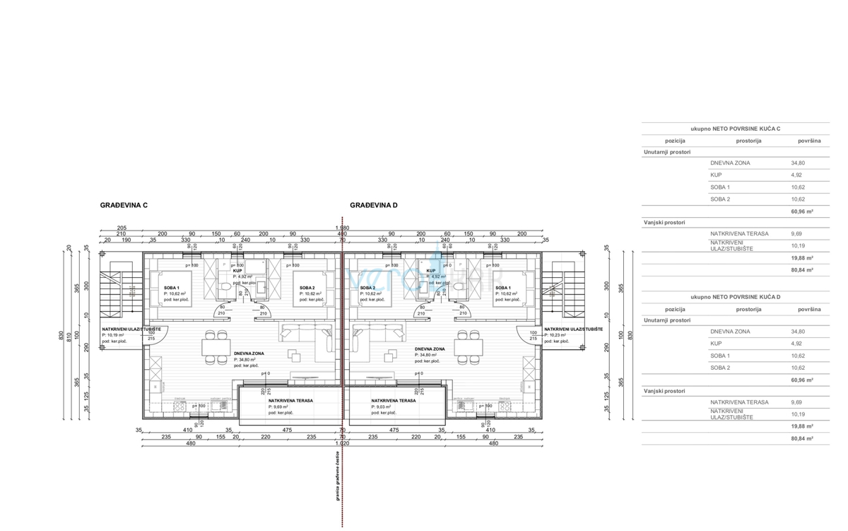 Baia Soline, Čižići, appartamento bilocale, nuova costruzione, vista mare, in vendita