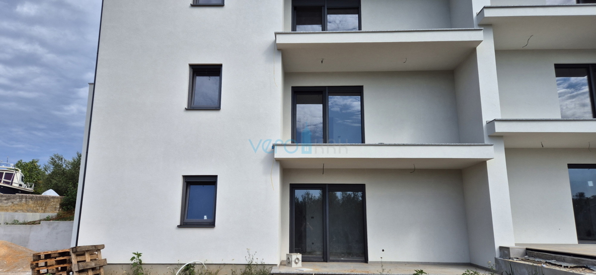 Baia Soline, Čižići, appartamento bilocale, nuova costruzione, vista mare, in vendita