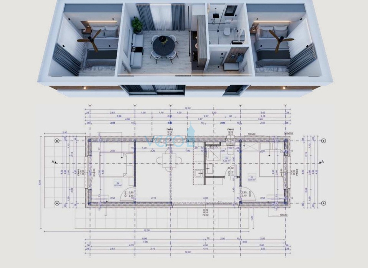 Isola di Krk, Vrbnik, terreno nella zona T3 (campeggi) 5633 m2, in vendita