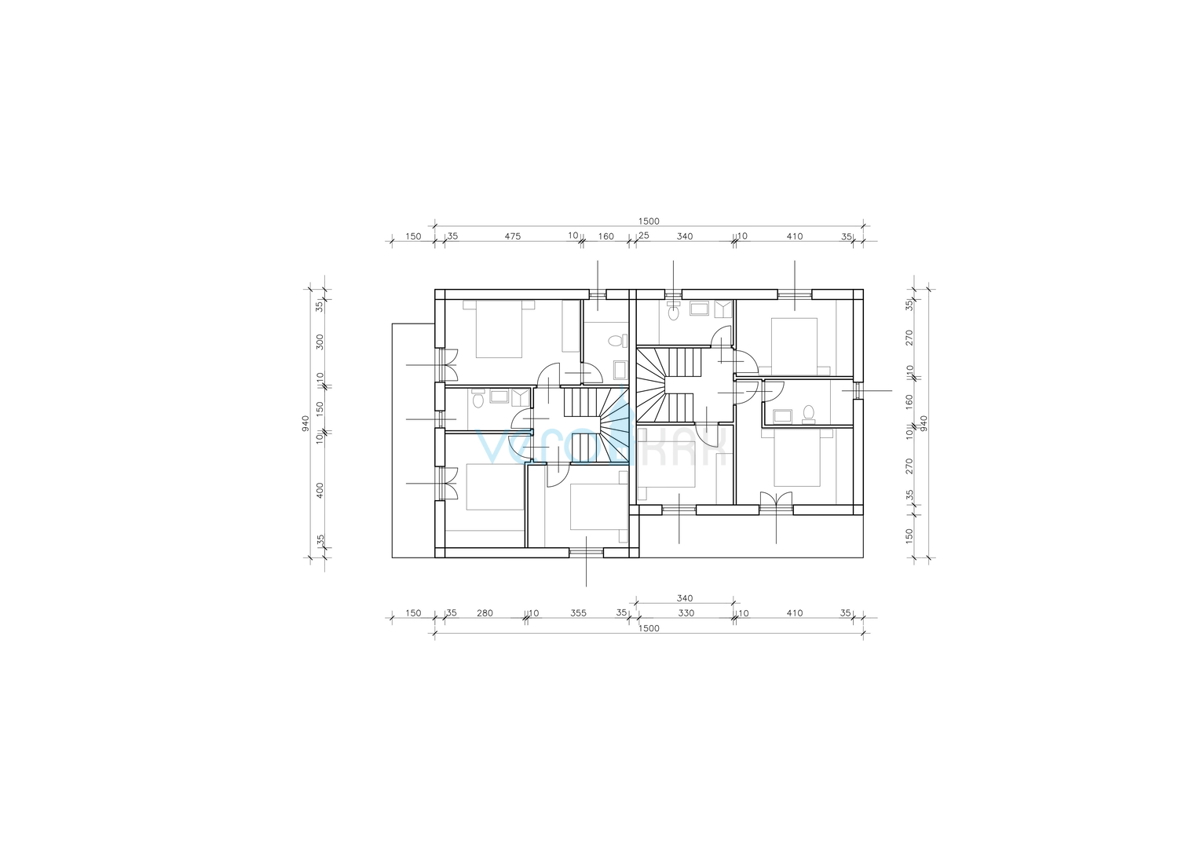 Malinska, periferia, terreno edificabile 864 m2, in vendita