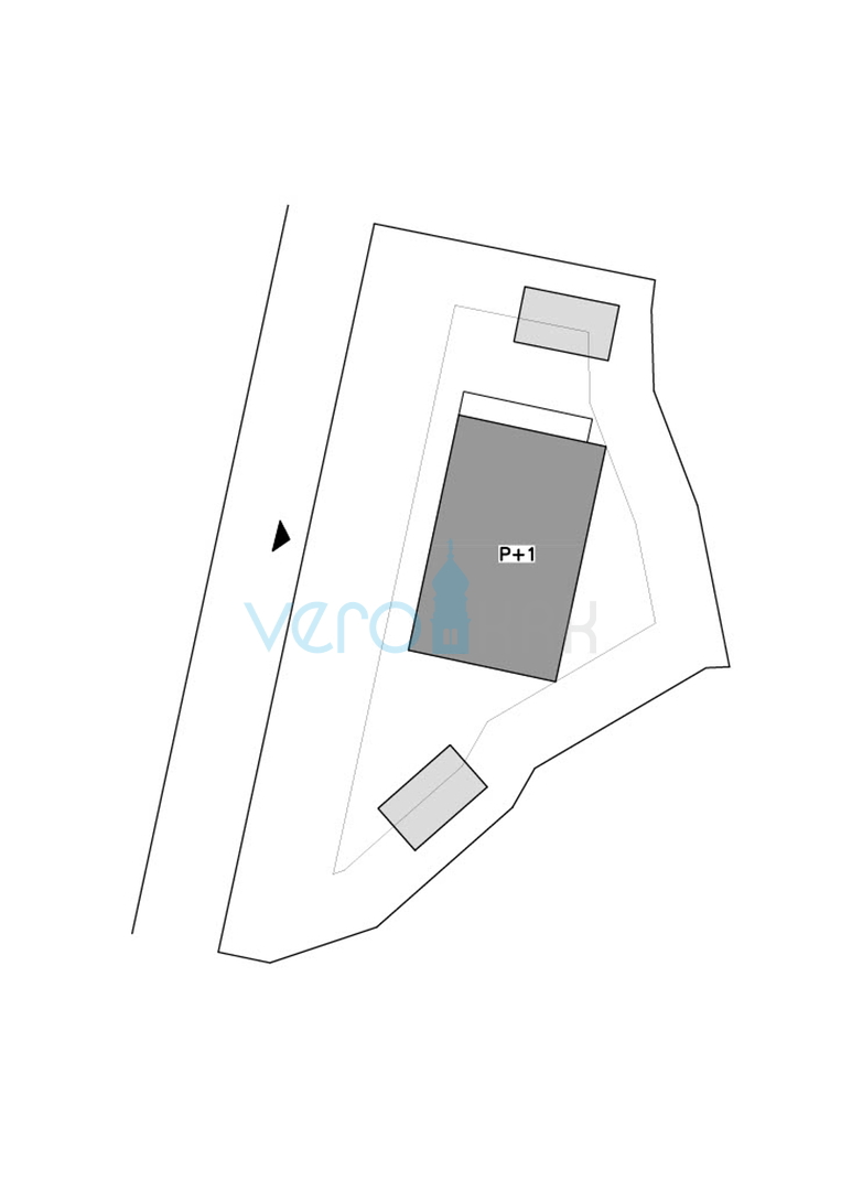 Malinska, periferia, terreno edificabile 864 m2, in vendita