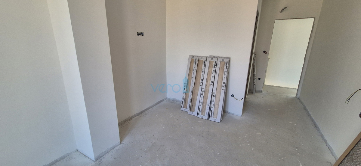 Malinska, isola di Krk, nuova costruzione, casa bifamiliare, piscina, giardino, vista